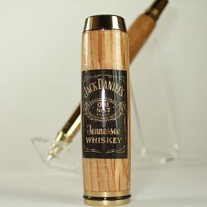 Pen made from  Jack Daniels whiskey barrel.