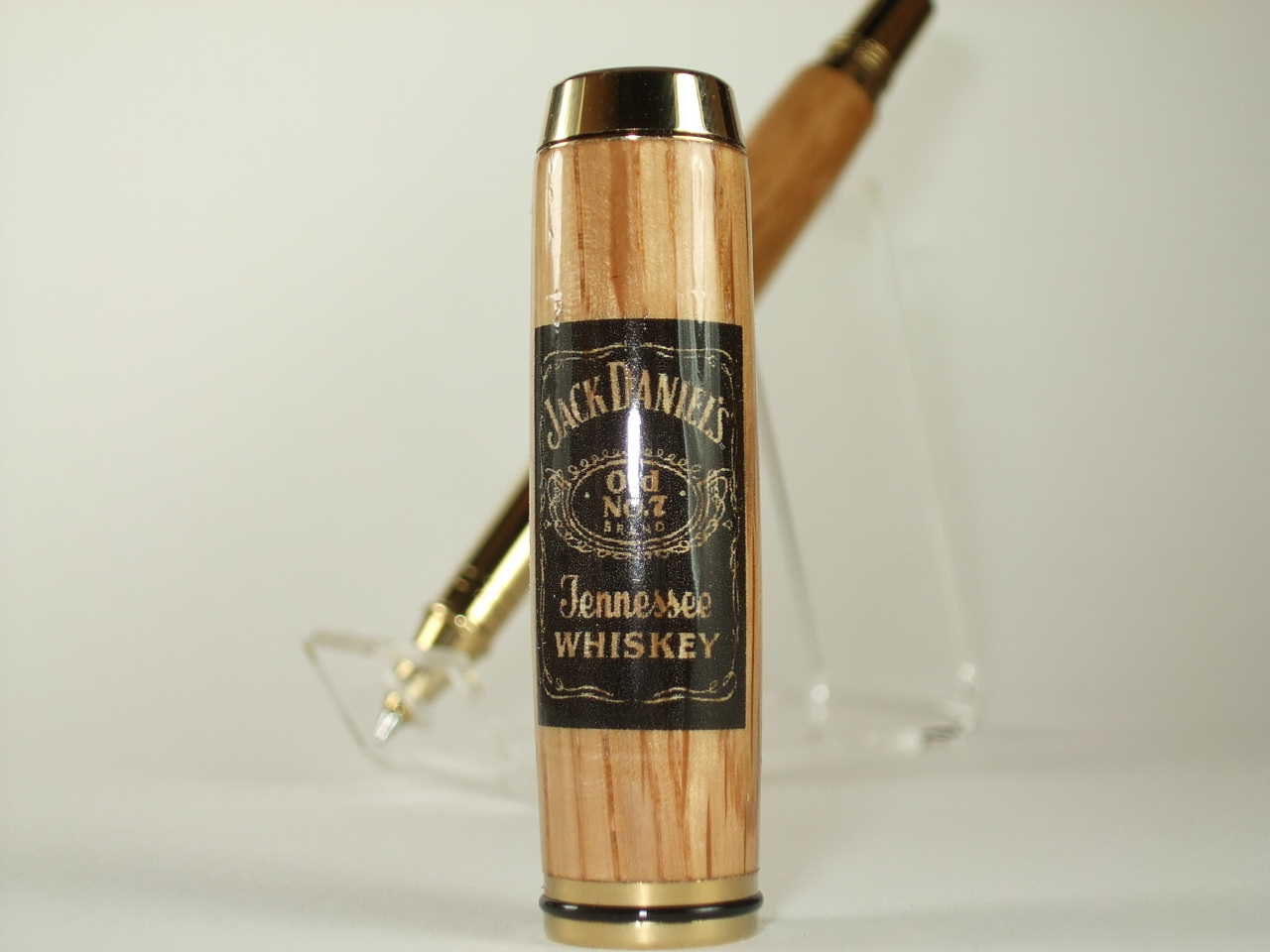 Pen made from  Jack Daniels whiskey barrel.