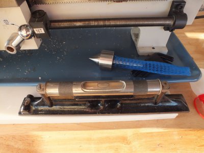 Lathe is level starrett.jpg