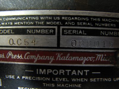 Atlas/Craftsman Serial Numbers and Bearing Dates (if applicable) For ...
