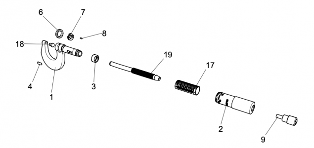 Starrett T230XRL Exploded View.png