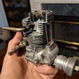 A little cutaway engine