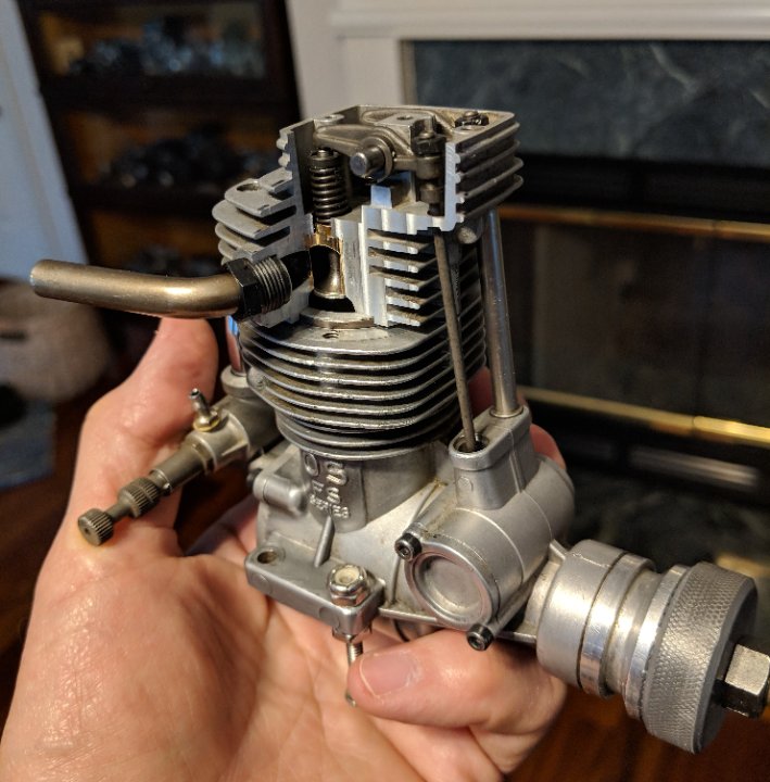 A little cutaway engine